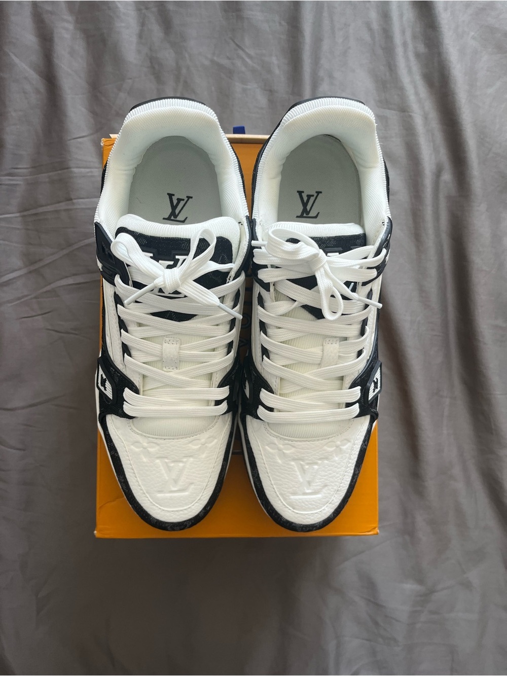 Louis Vuitton White and Black trainers